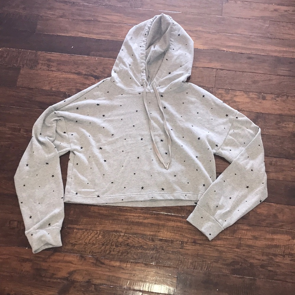 Target cropped star hoodie